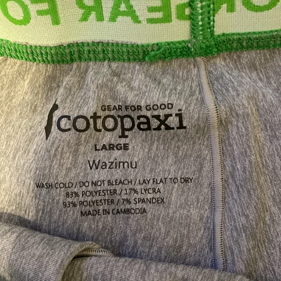 cotopaxi Gray Men's Base Layer Tights - Picture 4 of 5